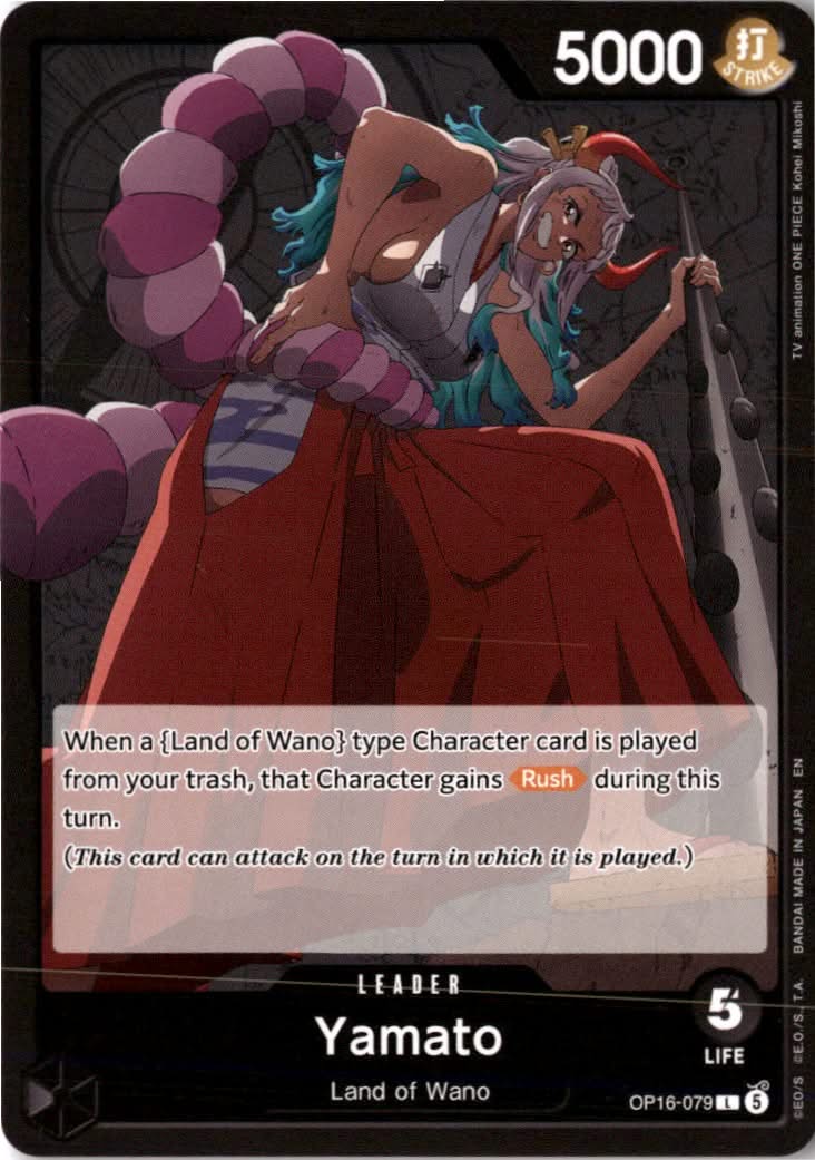 Yamato #OP16-079 - The Time of Battle - One Piece Card Game - Leader - Near Mint