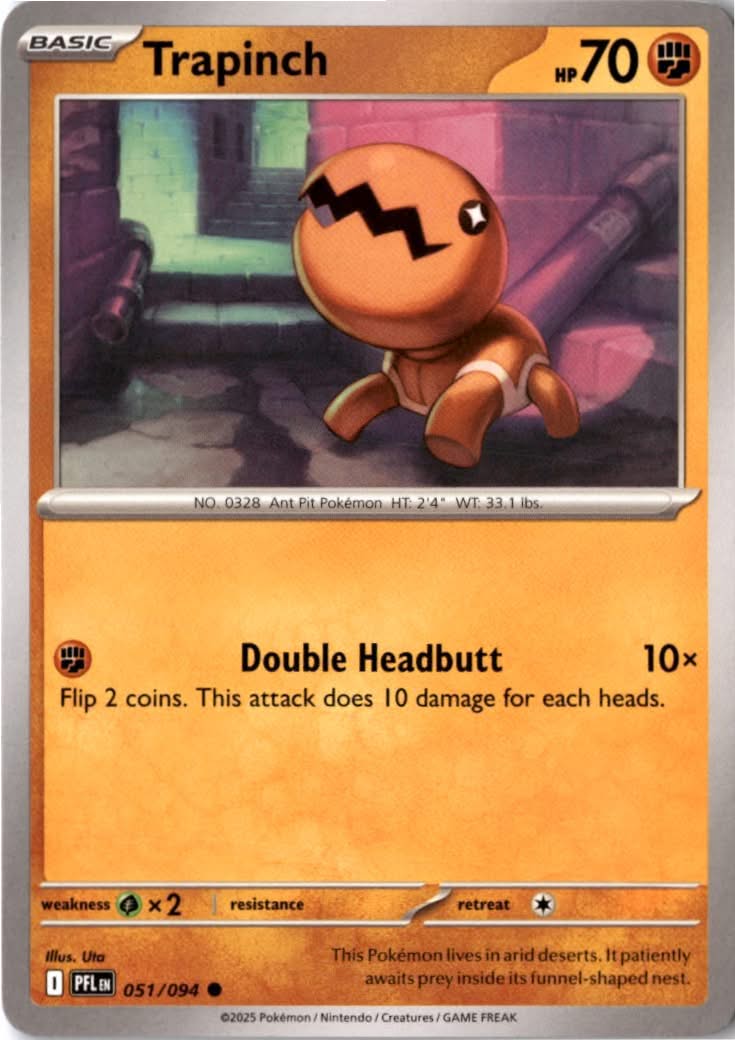 Trapinch #051/94 - Phantasmal Flames - Pokemon - Common - Near Mint