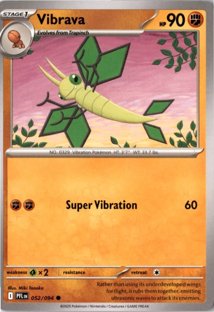 Vibrava #052/94 - Phantasmal Flames - Pokemon - Common - Near Mint