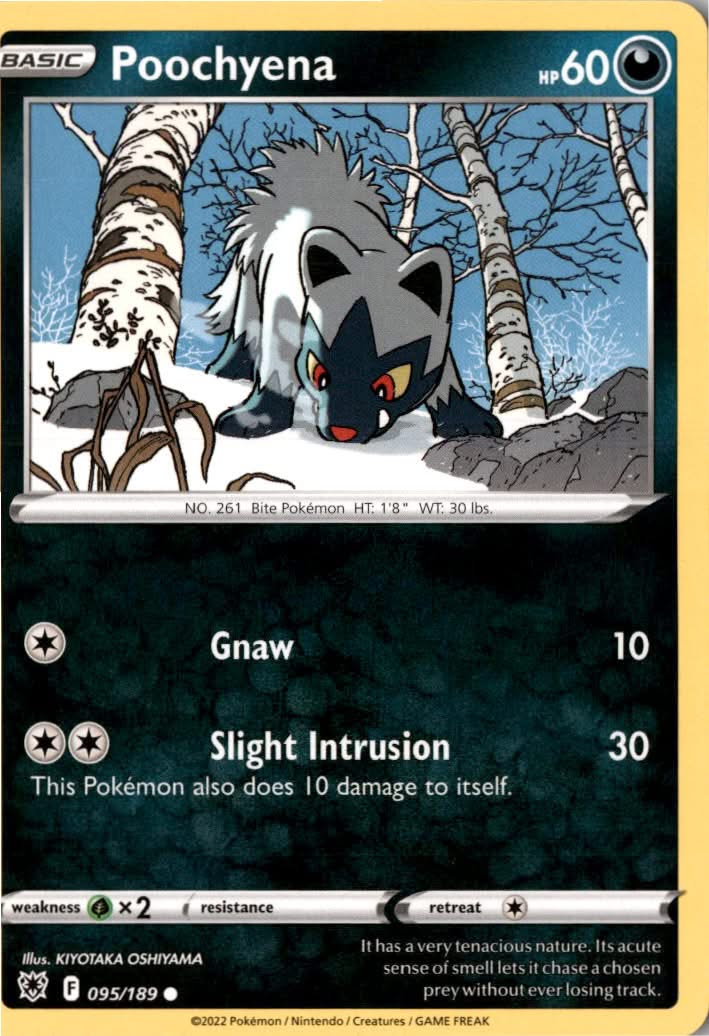 Poochyena #095/189 - Astral Radiance - Pokemon - Common - Near Mint