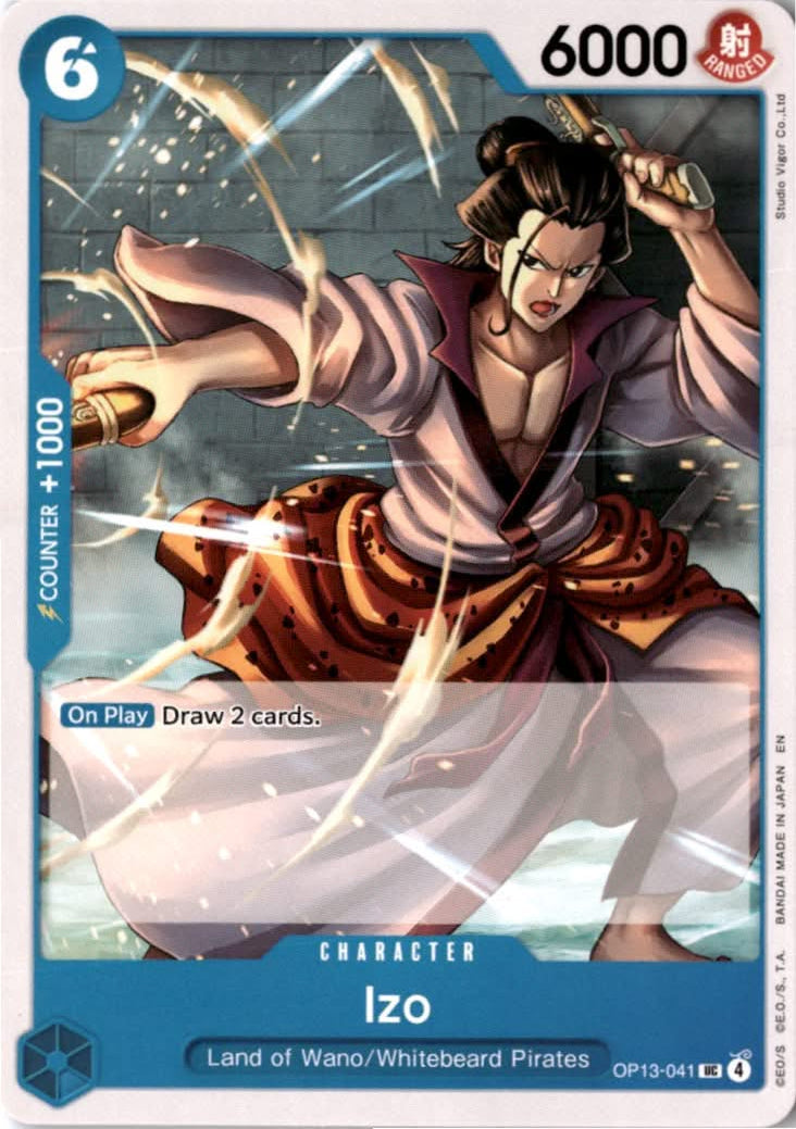 Izo #OP13-041 - Carrying On His Will - One Piece Card Game - Uncommon - Near Mint