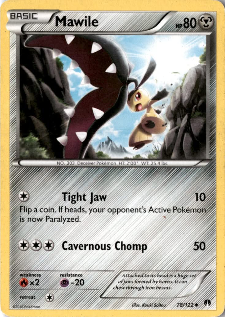 Mawile #78/122 - BREAKpoint - Pokemon - Uncommon - Moderately Played