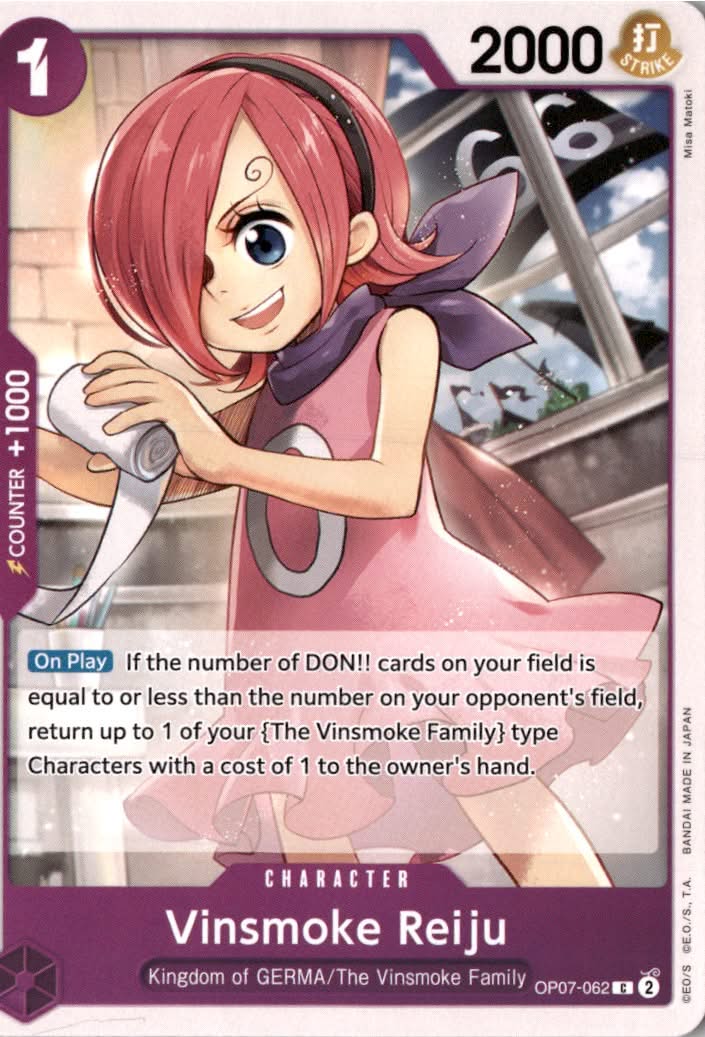 Vinsmoke Reiju #OP07-062 - 500 Years in the Future - One Piece Card Game - Common - Near Mint