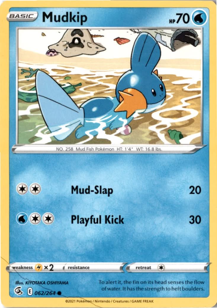 Mudkip #62/264 - Fusion Strike - Pokemon - Common - Near Mint