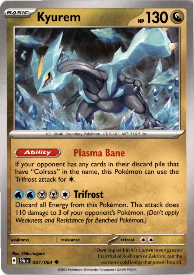 Kyurem #047/64 - Shrouded Fable - Pokemon - Uncommon - Near Mint