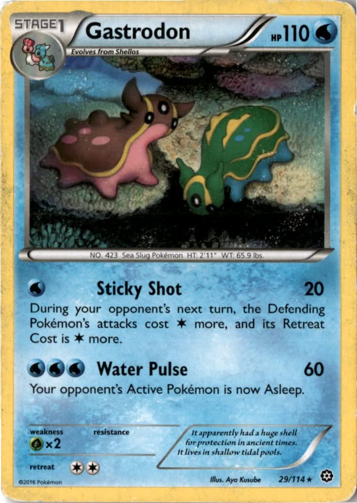 Gastrodon #29/114 - Steam Siege - Pokemon - Rare - Moderately Played