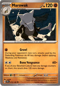 Marowak #073/142 - Stellar Crown - Pokemon - Uncommon - Near Mint