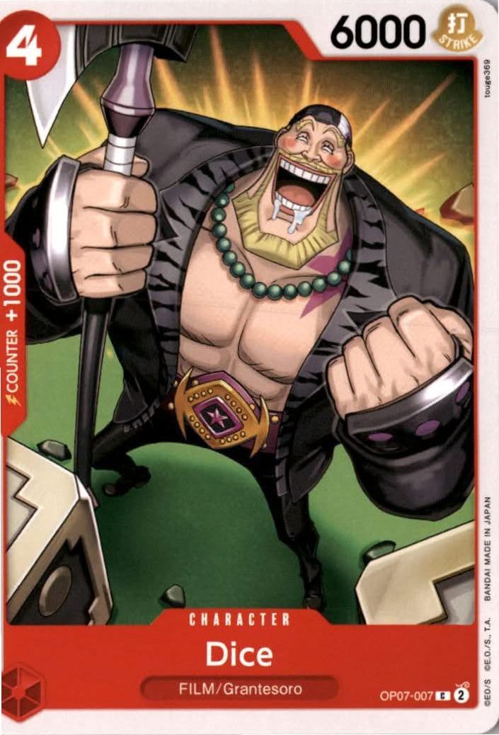 Dice #OP07-007 - 500 Years in the Future - One Piece Card Game - Common - Near Mint