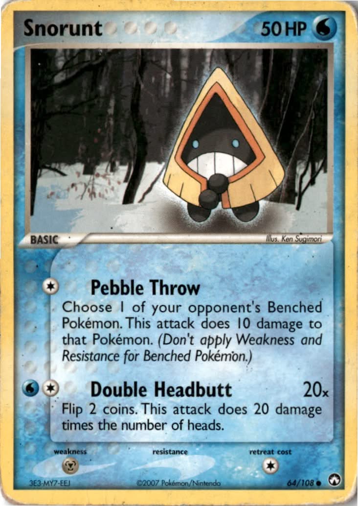 Snorunt #64/108 - Power Keepers - Pokemon - Common - Moderately Played