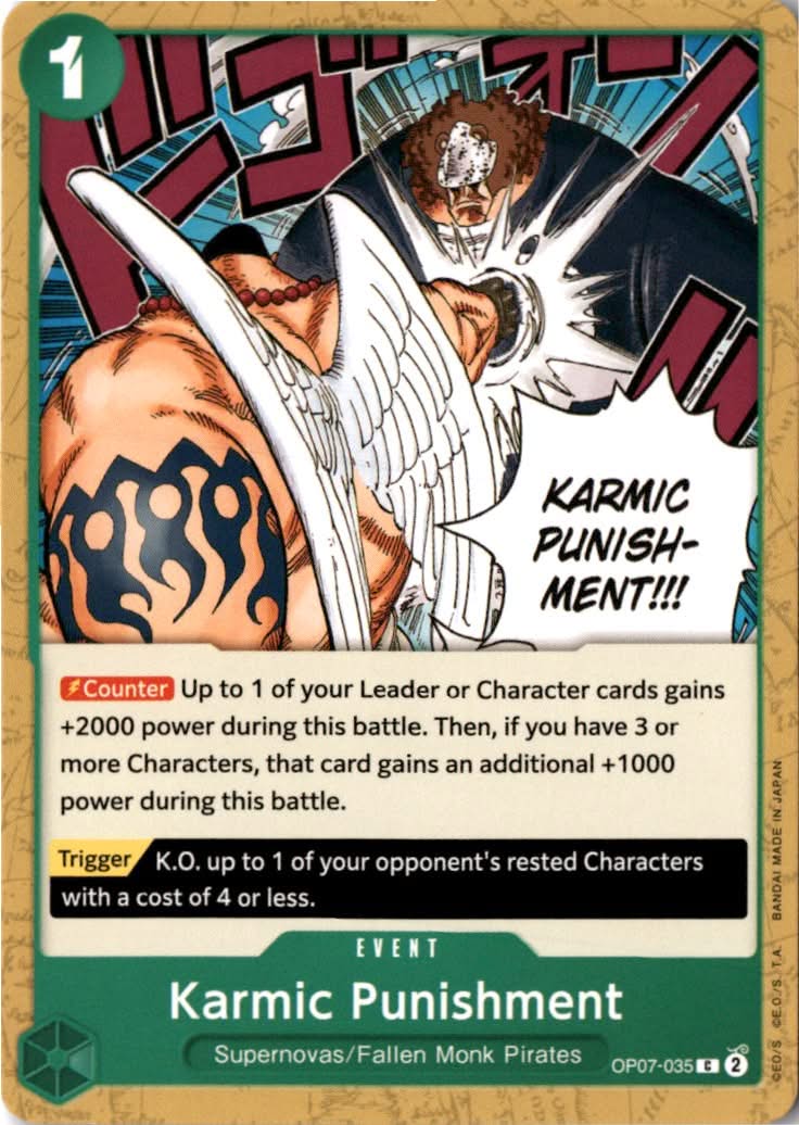 Karmic Punishment #OP07-035 - 500 Years in the Future - One Piece Card Game - Common - Near Mint