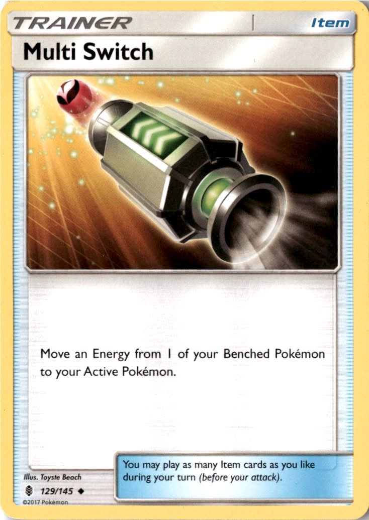 Multi Switch #129/145 - Guardians Rising - Pokemon - Uncommon - Lightly Played