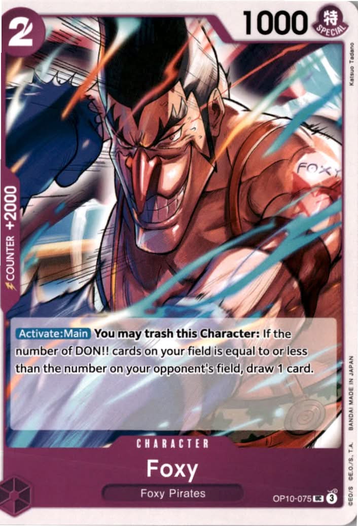 Foxy #OP10-075 - Royal Blood - One Piece Card Game - Uncommon - Near Mint