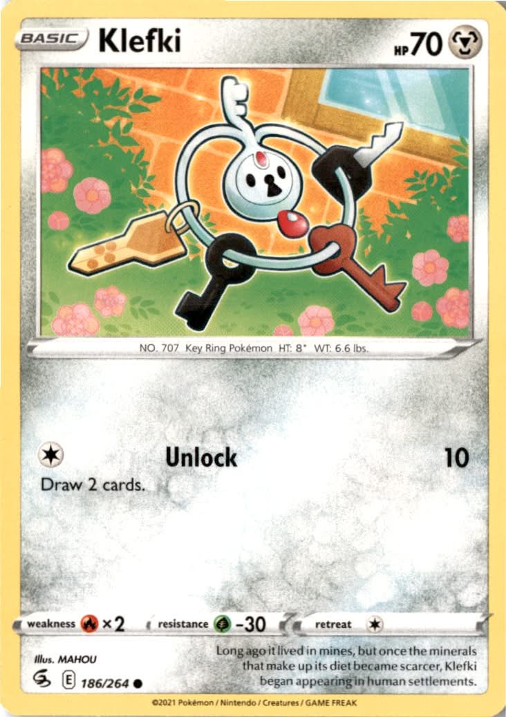 Klefki #186/264 - Fusion Strike - Pokemon - Common - Near Mint