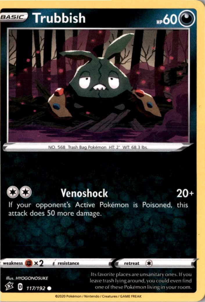 Trubbish #117/192 - Rebel Clash - Pokemon - Common - Near Mint
