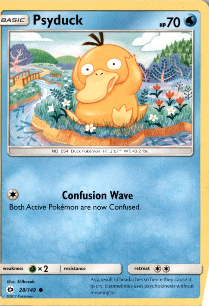 Psyduck #28/149 - Sun & Moon - Pokemon - Common - Lightly Played