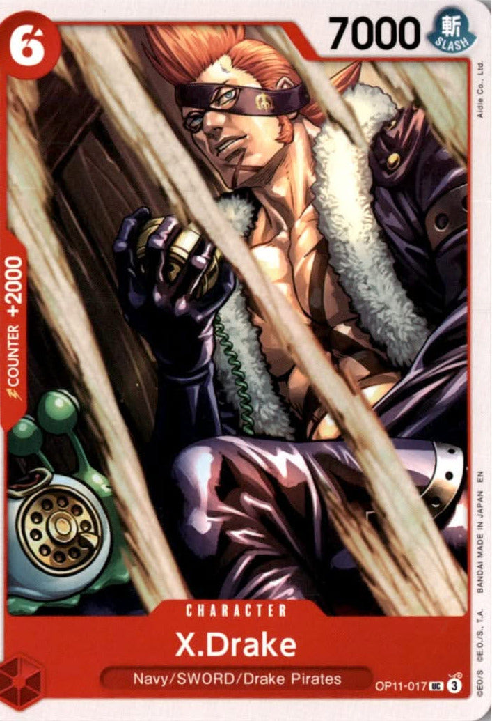 X.Drake #OP11-017 - A Fist of Divine Speed - One Piece Card Game - Uncommon - Near Mint