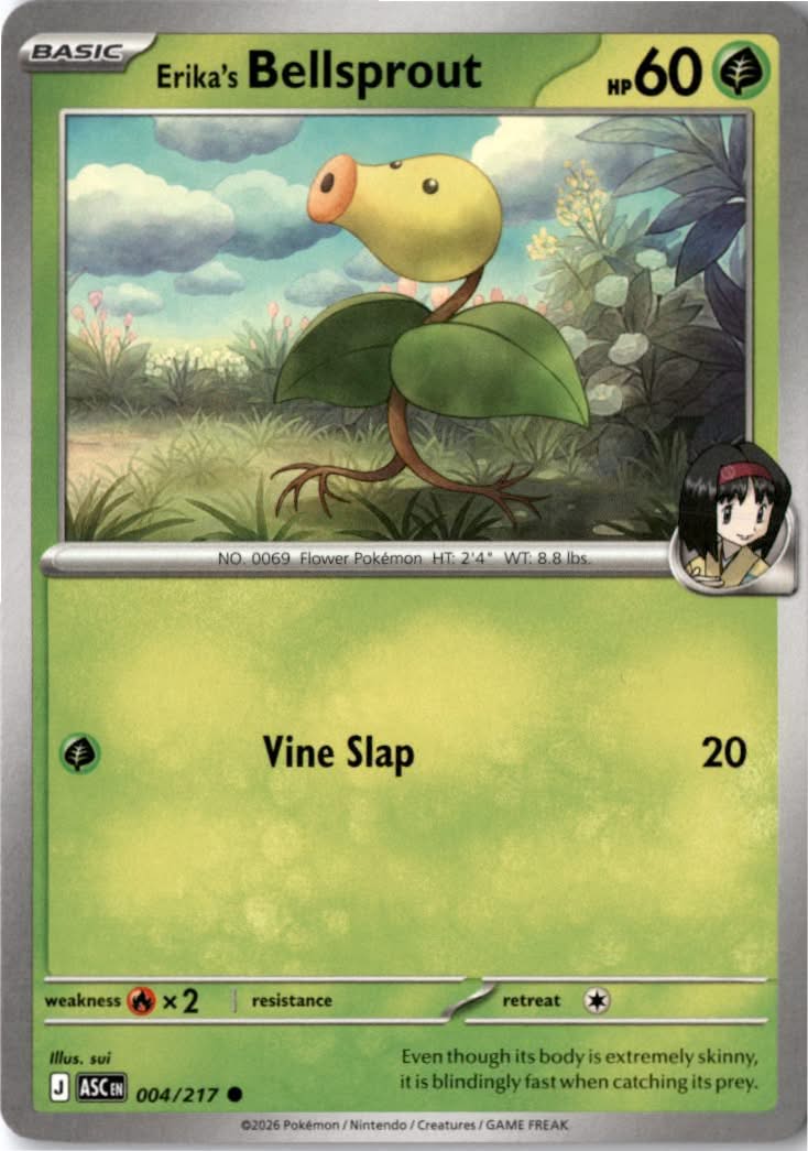 Erika's Bellsprout #004/217 - Ascended Heroes - Pokemon - Common - Near Mint