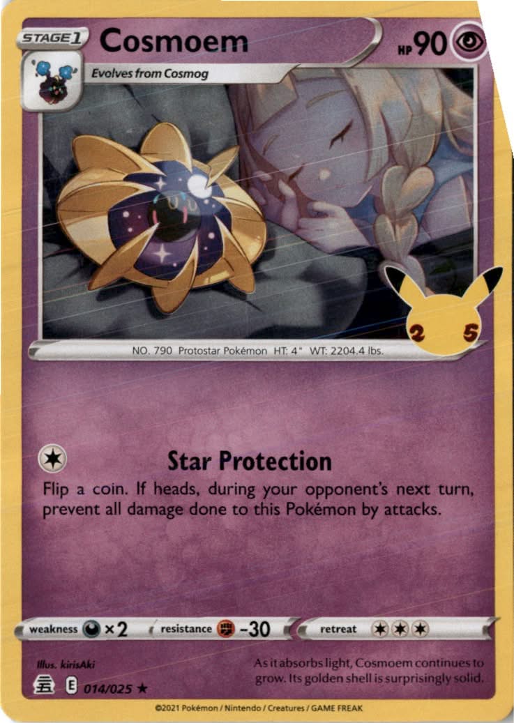 Cosmoem #14/25 - Celebrations - Pokemon - Rare - Near Mint