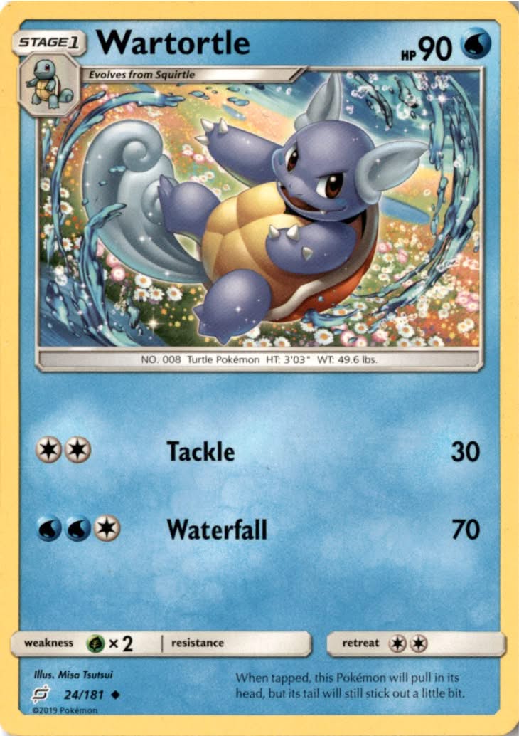 Wartortle #24/181 - Team Up - Pokemon - Uncommon - Lightly Played