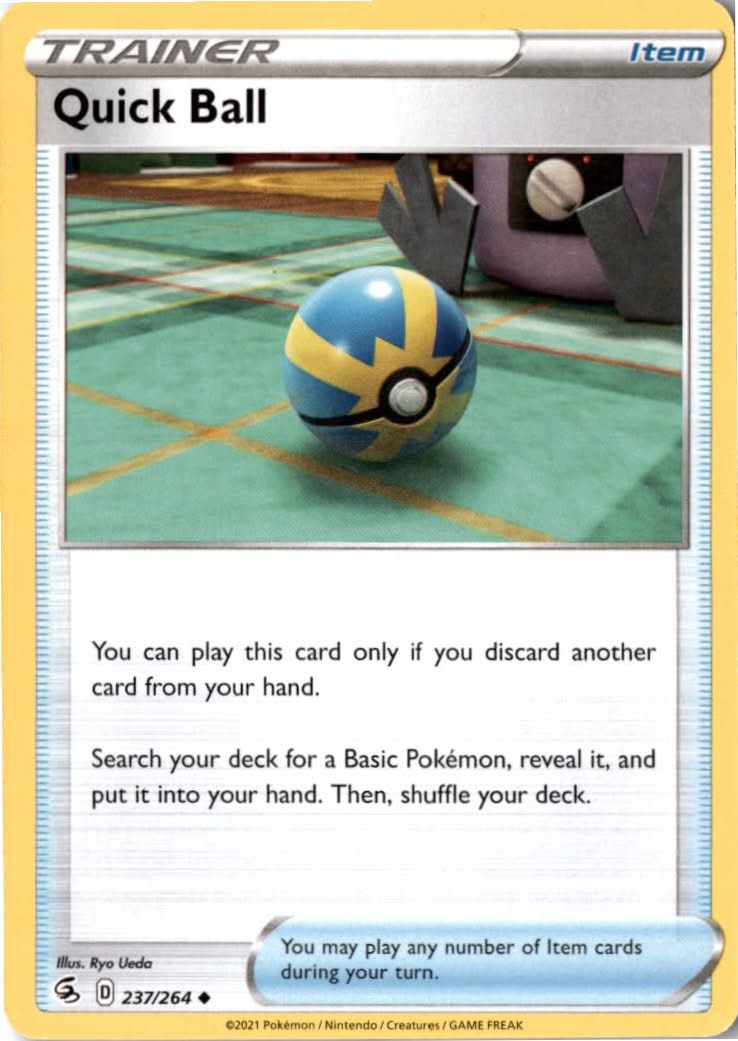Quick Ball #237/264 - Fusion Strike - Pokemon - Uncommon - Near Mint