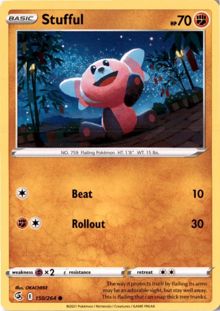 Stufful #150/264 - Fusion Strike - Pokemon - Common - Near Mint