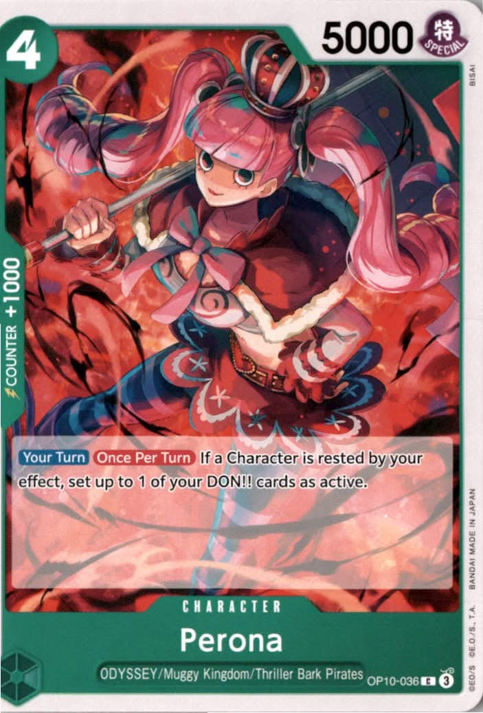 Perona #OP10-036 - Royal Blood - One Piece Card Game - Common - Near Mint