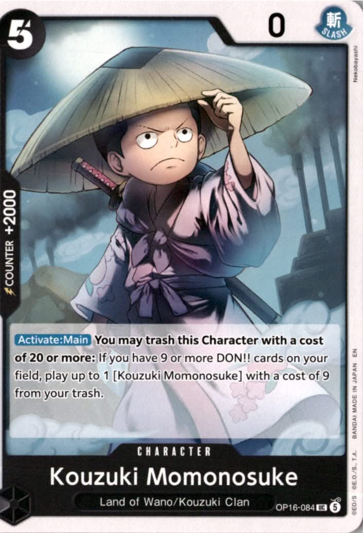 Kouzuki Momonosuke #OP16-084 - The Time of Battle - One Piece Card Game - Uncommon - Near Mint