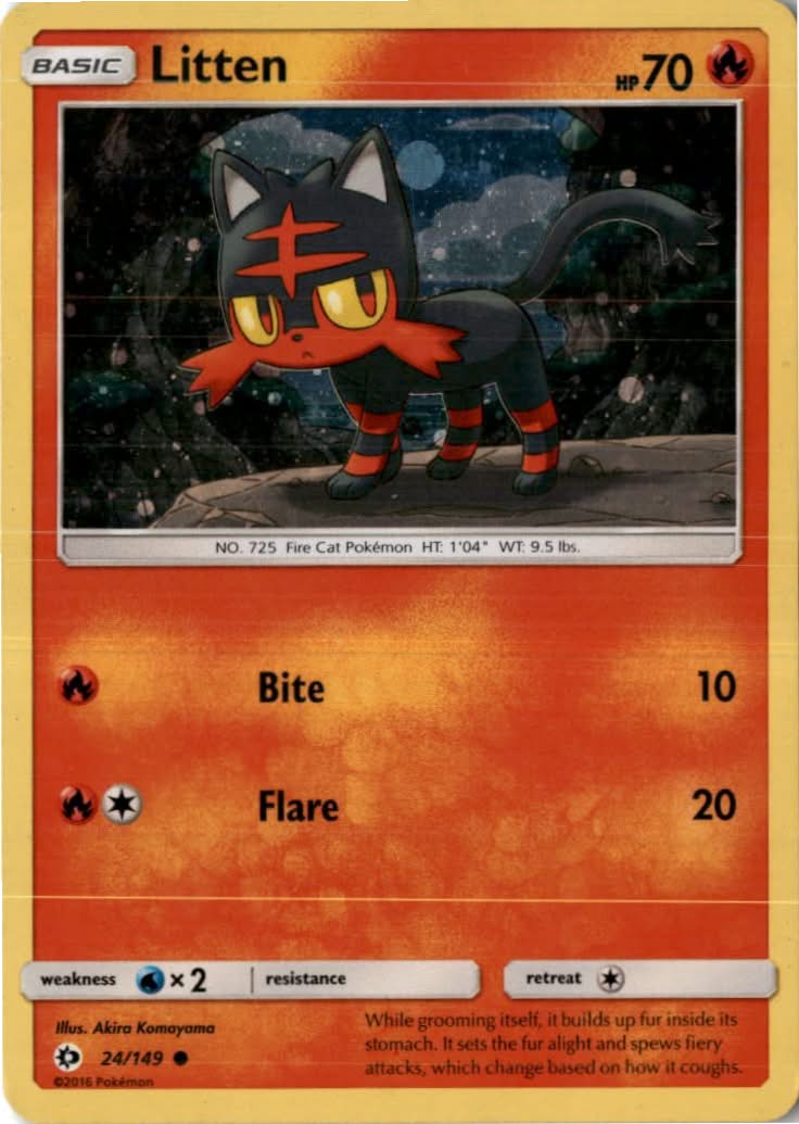 Litten #024/149 - Miscellaneous Cards & Products - Pokemon - Promo - Near Mint