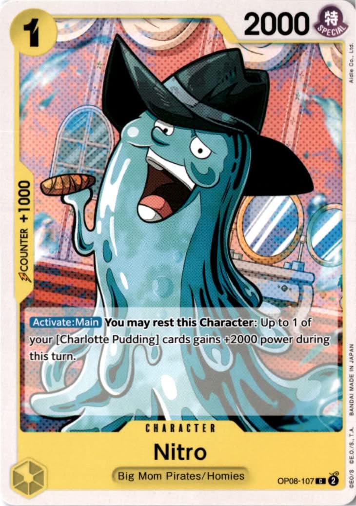 Nitro #OP08-107 - Two Legends - One Piece Card Game - Common - Near Mint