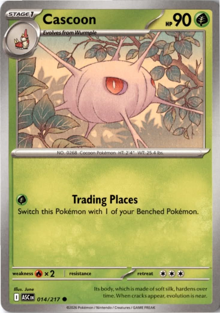 Cascoon #014/217 - Ascended Heroes - Pokemon - Common - Near Mint