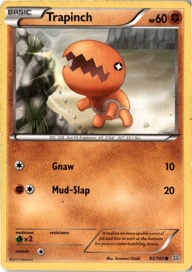 Trapinch #82/160 - Primal Clash - Pokemon - Common - Moderately Played