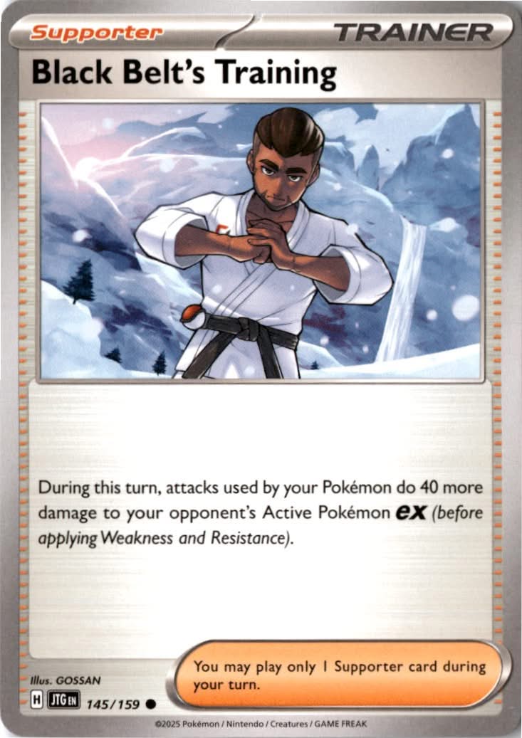 Black Belt's Training #145/159 - Journey Together - Pokemon - Common - Near Mint