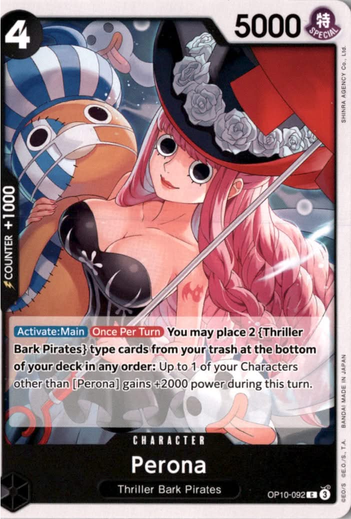 Perona #OP10-092 - Royal Blood - One Piece Card Game - Common - Near Mint