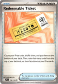 Redeemable Ticket #156/159 - Journey Together - Pokemon - Uncommon - Near Mint