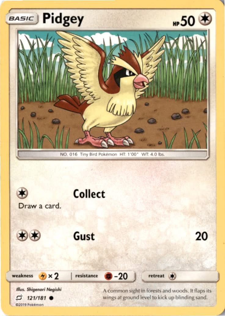 Pidgey #121/181 - Team Up - Pokemon - Common - Lightly Played