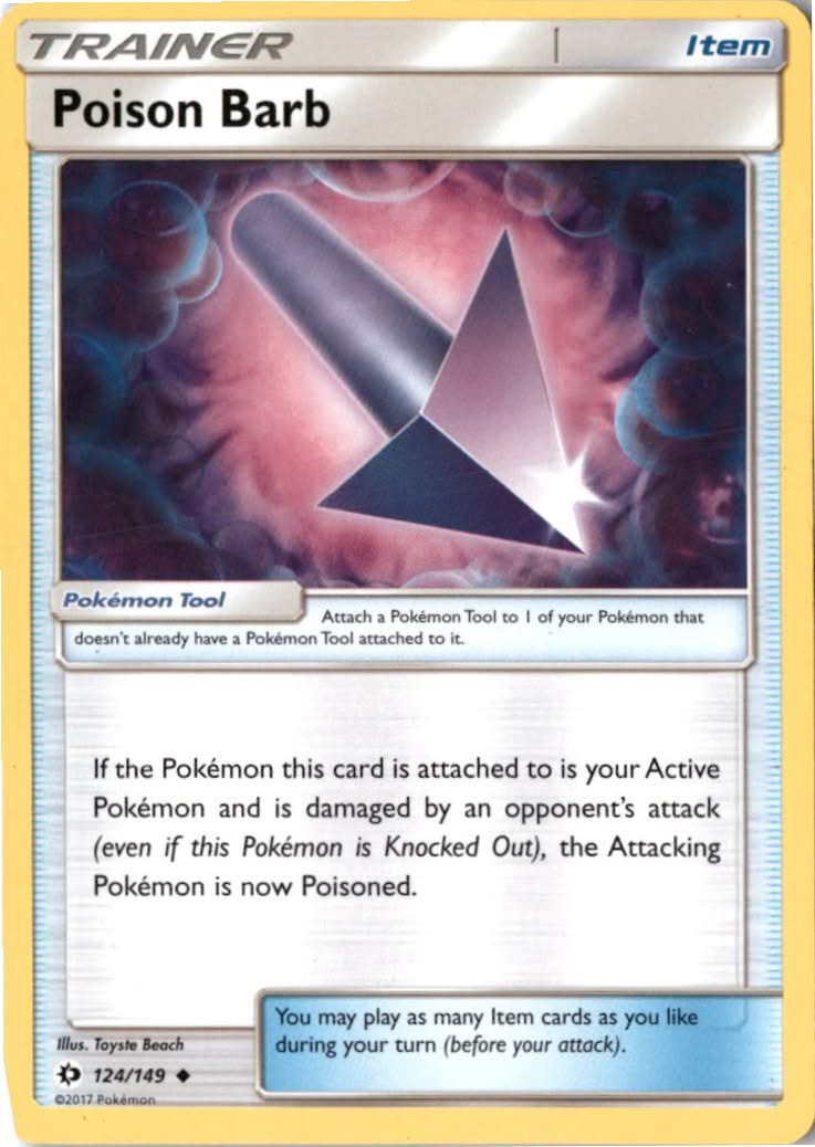Poison Barb #124/149 - Sun & Moon - Pokemon - Uncommon - Lightly Played