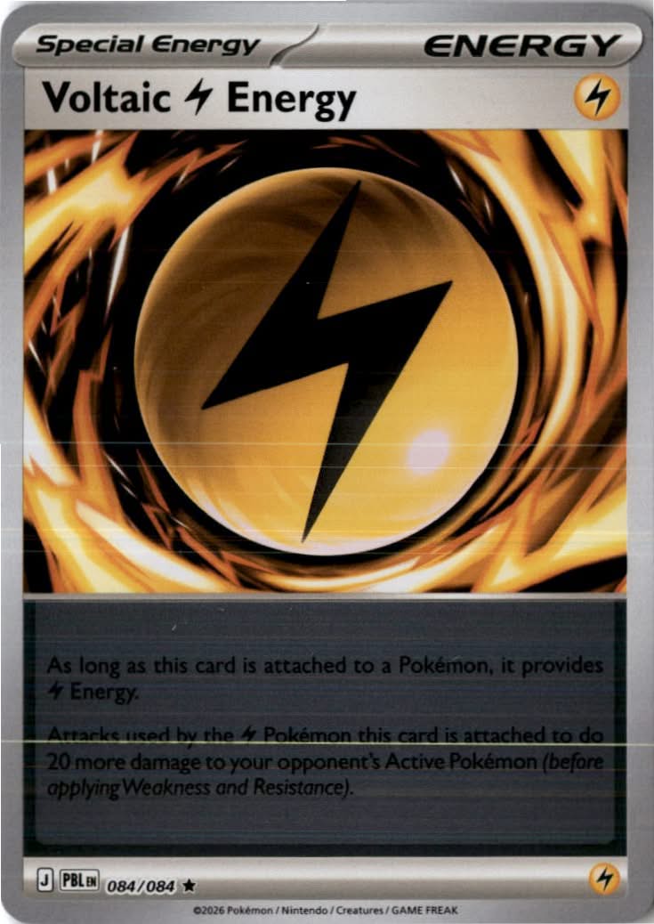 Voltaic Lightning Energy #084/084 - ME05: Pitch Black - Pokemon - Rare - Near Mint