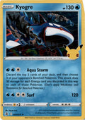 Kyogre #3/25 - Celebrations - Pokemon - Rare - Near Mint