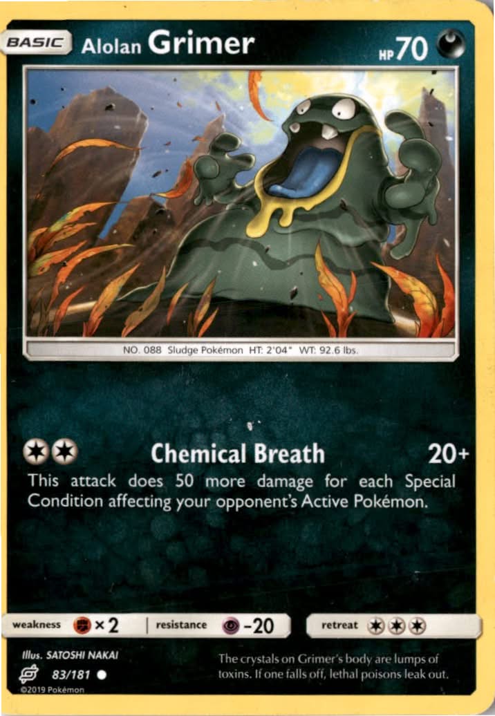 Alolan Grimer #83/181 - Team Up - Pokemon - Common - Lightly Played