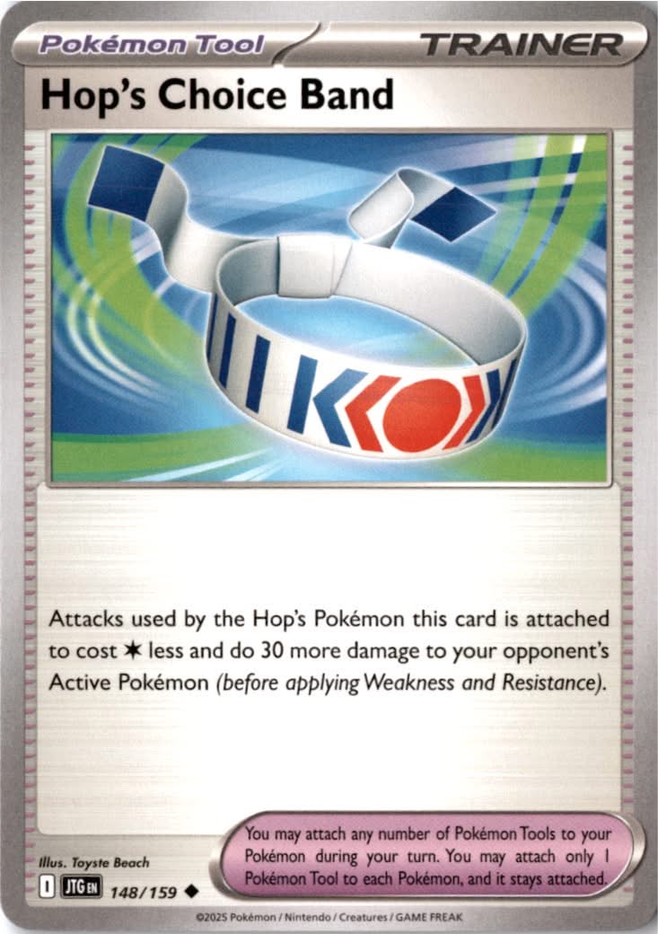 Hop's Choice Band #148/159 - Journey Together - Pokemon - Uncommon - Near Mint
