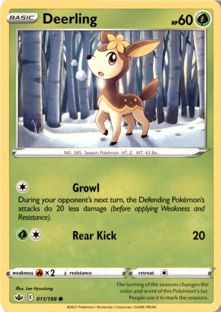 Deerling #11/198 - Chilling Reign - Pokemon - Common - Near Mint