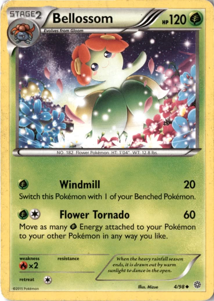 Bellossom #4/98 - Ancient Origins - Pokemon - Uncommon - Moderately Played