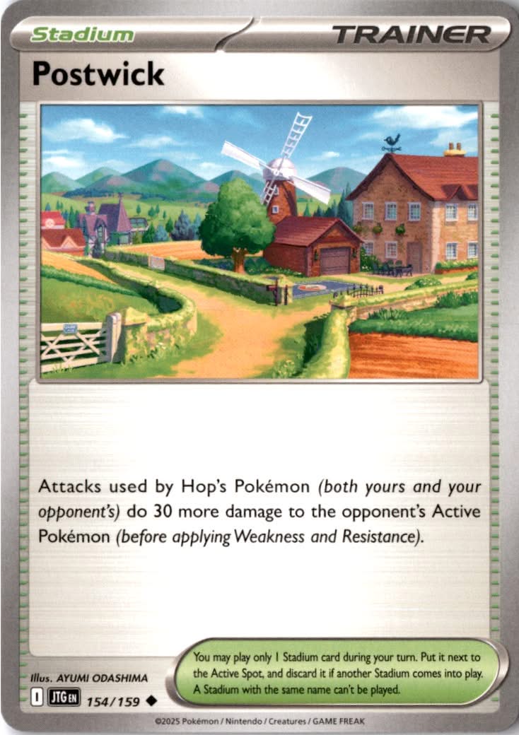 Postwick #154/159 - Journey Together - Pokemon - Uncommon - Near Mint