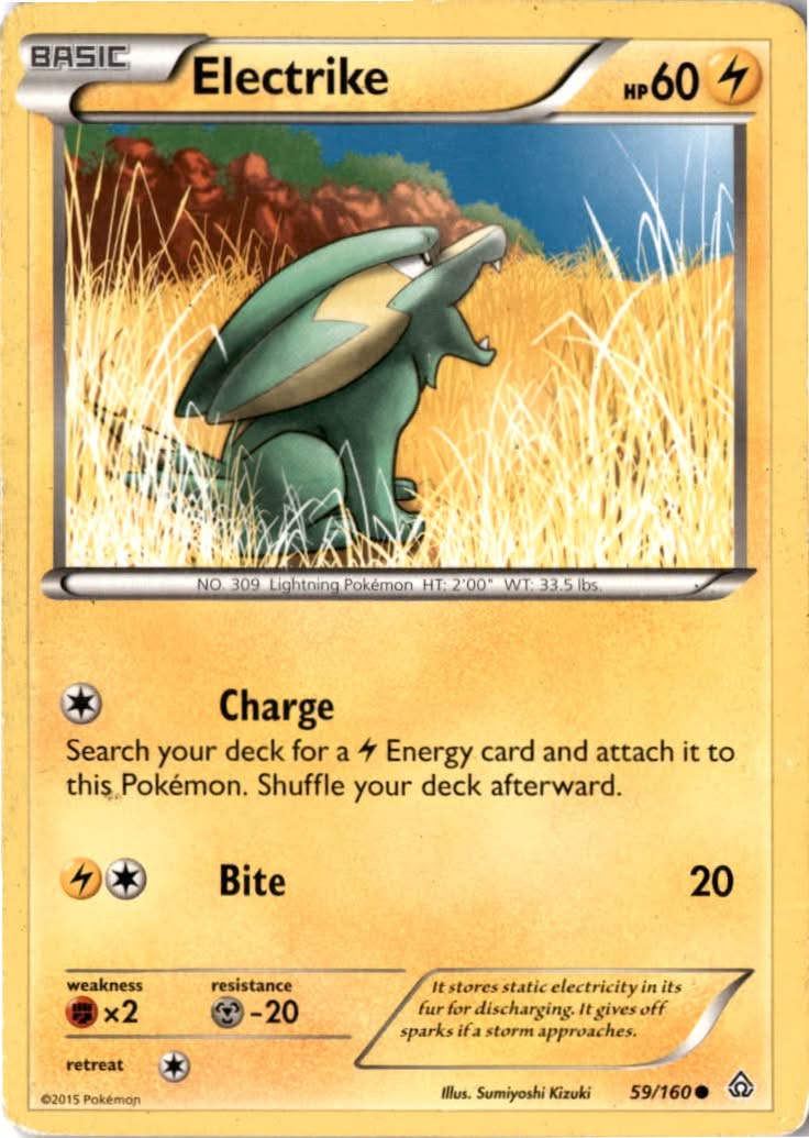 Electrike #59/160 - Primal Clash - Pokemon - Common - Moderately Played