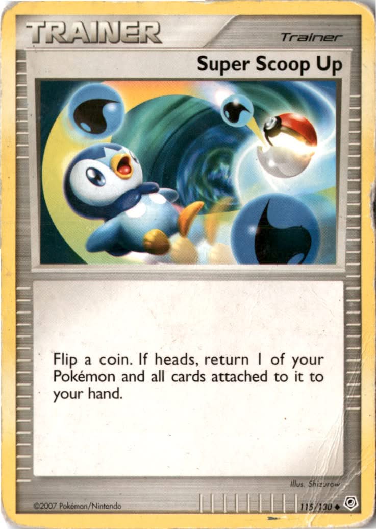 Super Scoop Up #115/130 - Diamond & Pearl - Pokemon - Uncommon - Moderately Played