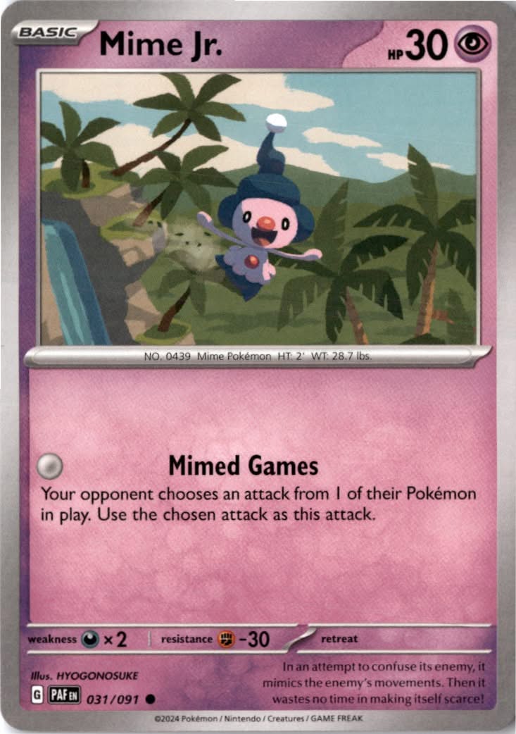 Mime Jr. #031/91 - Paldean Fates - Pokemon - Common - Near Mint