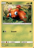 Paras #4/149 - Sun & Moon - Pokemon - Common - Lightly Played