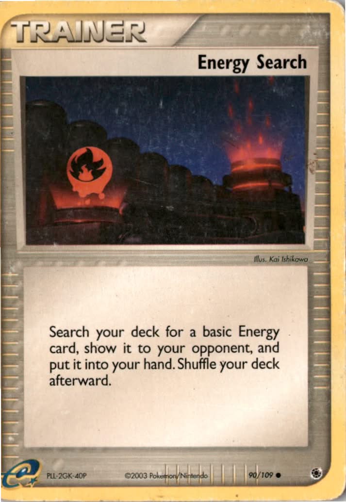 Energy Search #90/109 - Ruby & Sapphire - Pokemon - Common - Moderately Played