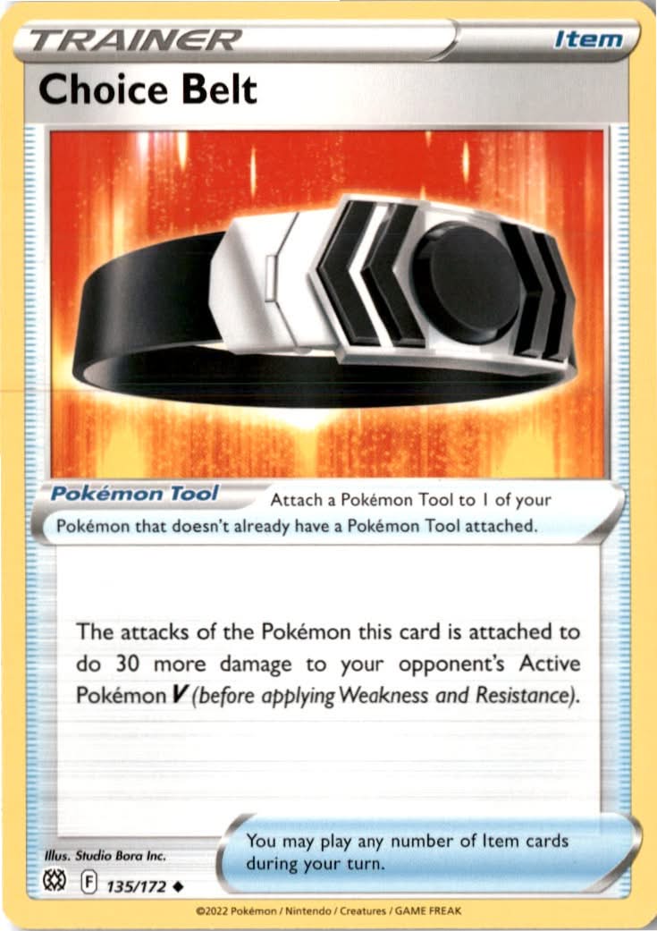 Choice Belt #135/172 - Brilliant Stars - Pokemon - Uncommon - Near Mint