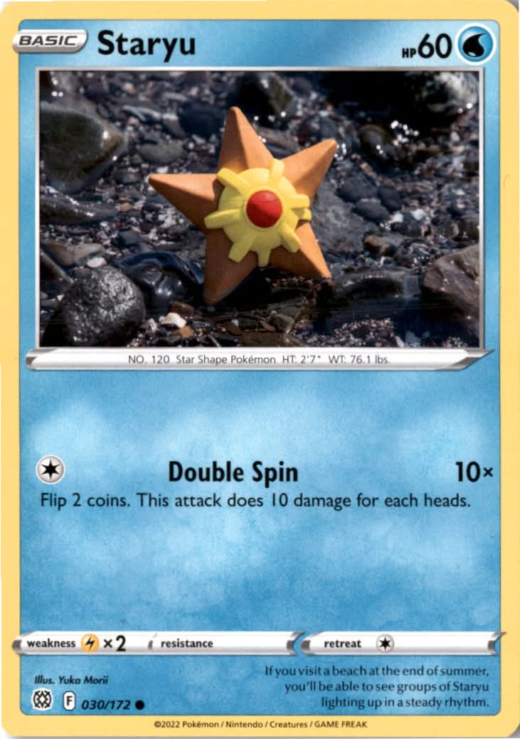 Staryu #030/172 - Brilliant Stars - Pokemon - Common - Near Mint